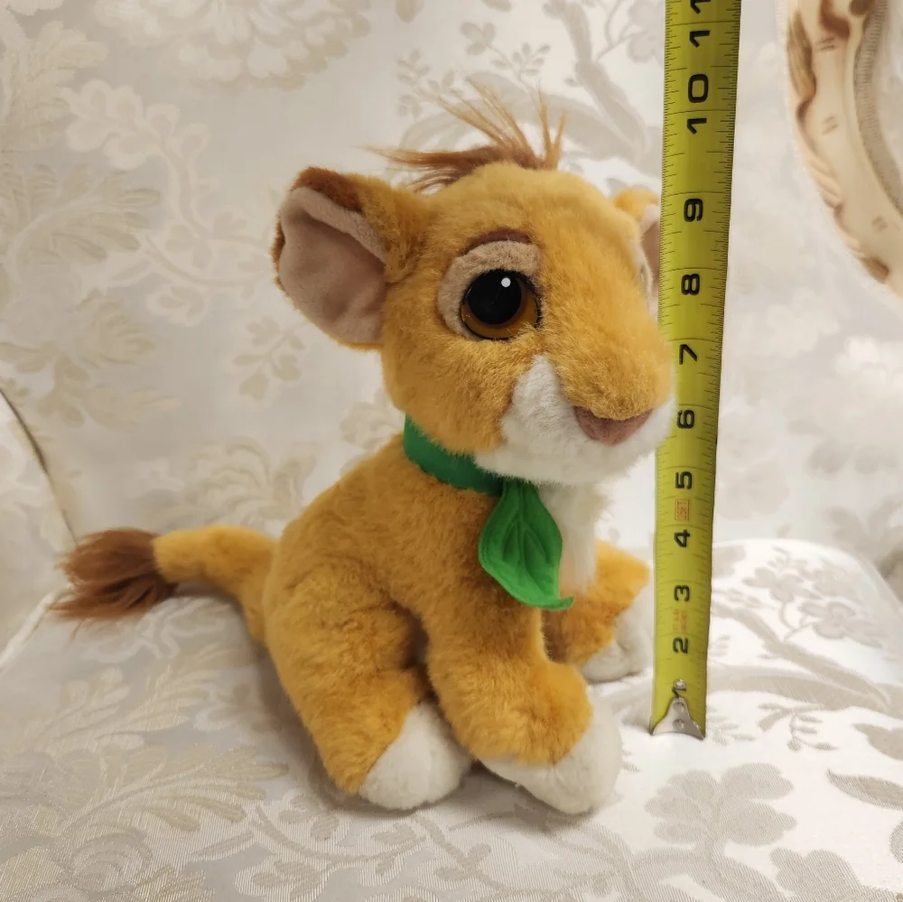 Vintage The Lion King Purring Simba Plush Walt Disney Stuffed Animal 1993